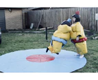 Two Kids Sumo Suits With Helmets Gloves And Mat