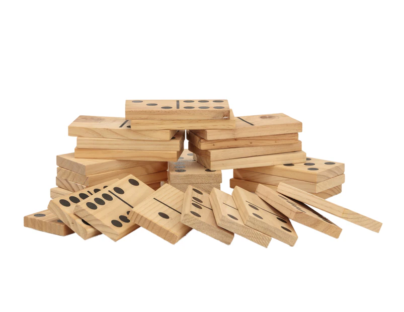 Giant Outdoor Dominoes Game Set With 28 Pieces 15cm