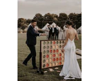 Wooden Indoor Outdoor Hardwood Giant Connect Four In A Row Game Set 106X118cm