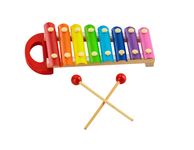 Colourful Musical Xylophone with Wooden Mallets