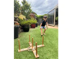 Giant Wooden Rope Ring Toss Quoits Outdoor Game Set