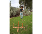 Outdoor Wooden Set Rope Ring Toss Quoits Game