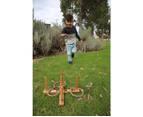 Outdoor Wooden Set Rope Ring Toss Quoits Game
