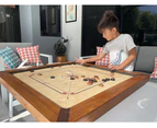 87X87cm Plywood Championship Carrom Board With 74X74cm Internal Playing Area.
