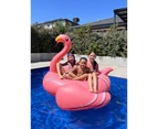 Giant PVC Inflatable Flamingo Pool Toy Float Pink