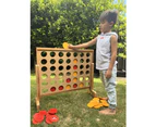 Mega 4 Plywood Connect Four In A Row Game Set 69X79cm