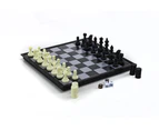 3 in 1 Magnetic Chess, Checkers and Backgammon Foldable Board