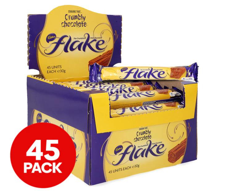 45 x Cadbury Flake Milk Chocolate 30g