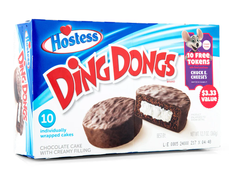 Hostess Chocolate Ding Dongs 10pk - 360g