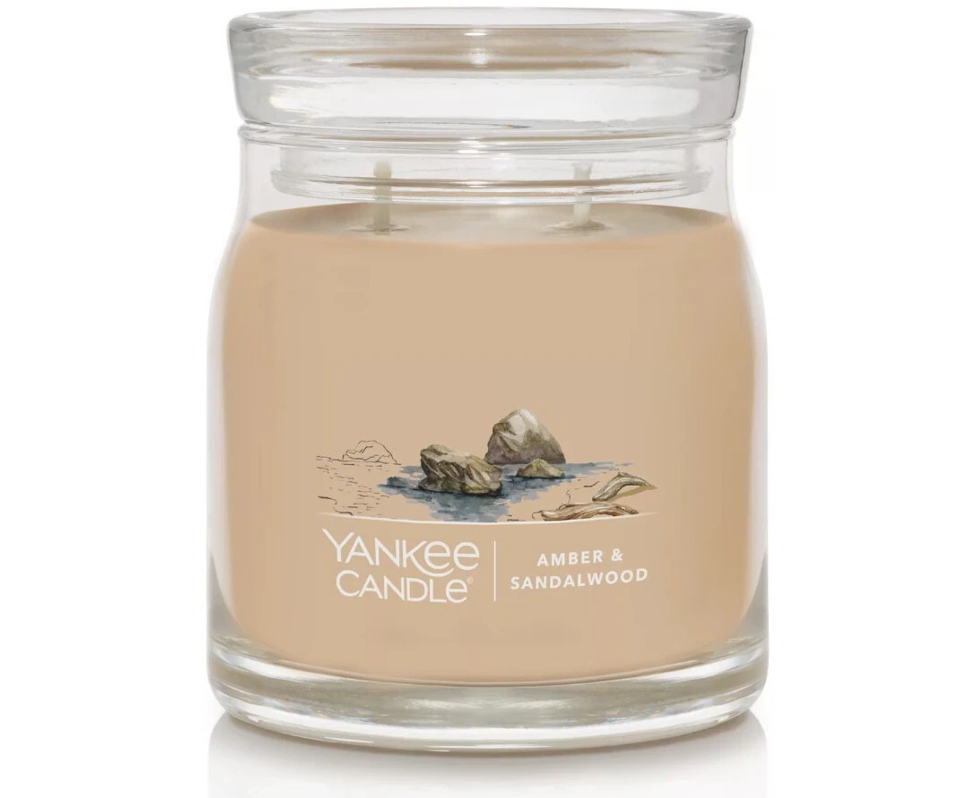 Yankee Candle Signature Medium Jar - Amber & Sandalwood