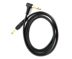 6.35mm Mono Straight to 6.35mm 1/4inch Male Right Angle Adapter Audio Cable