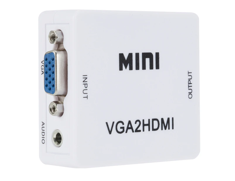 VGA2HDMI-compatible Mini VGA to HDMI-compatible Converter with 1080P Audio Adapter for Notebook PC