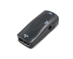 HDMI-compatible Female to VGA Female Adapter with 3.5mm AUX Audio Converter for TV Stick PC