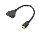 DOONJIEY 1 in 2 out HDMI-compatible Splitter Male to Female Adapter Video Cable for PC