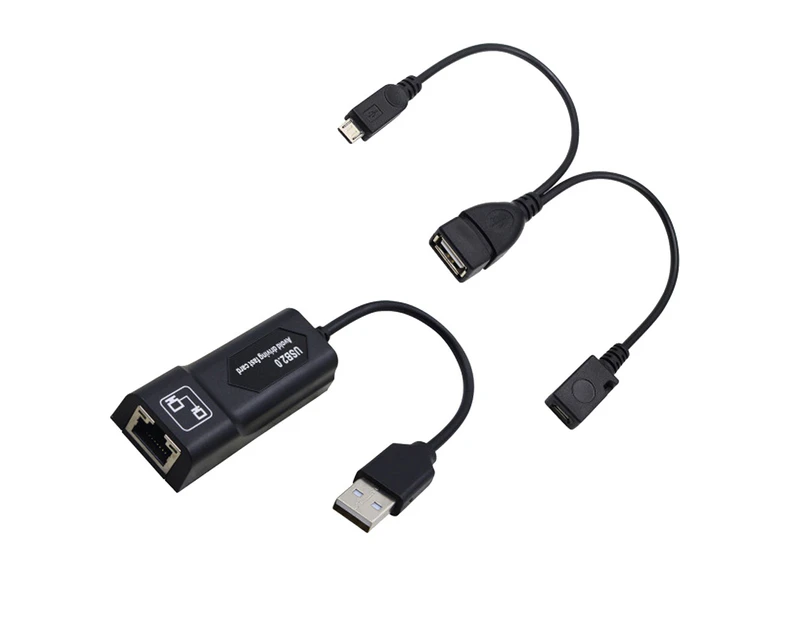USB 2.0 LAN Ethernet Adapter Converter Cable for Amazon Fire TV 3/Stick Gen 2