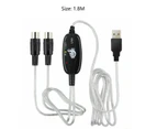 Adapter Cable USB IN-OUT MIDI Interface Cable Converter to PC Music Keyboard Converter Cord for Computer