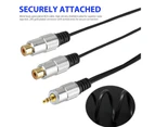 2 RCA Female to 3.5mm Male Stereo Plug Cable Y Shape Audio Jack Adapter Cable
