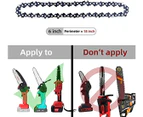 2 PCS 6 Inch Mini Chainsaw Chain, 6 Inch Replacement Chains for Cordless Electric Portable Mini Chainsaw, FIFCHALL Guide Saw Chain