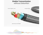 Audio Cable Professional Stereo 100/180cm 3.5mm to 6.35mm Adapter Aux Cord for Mixer Amplifier CD Player
