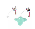 QBLEEV Cat Toy Butterfly Electric Flutter with Replacement Butterfly-Green