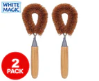 2 x White Magic Eco Basics Coconut Dish Brush