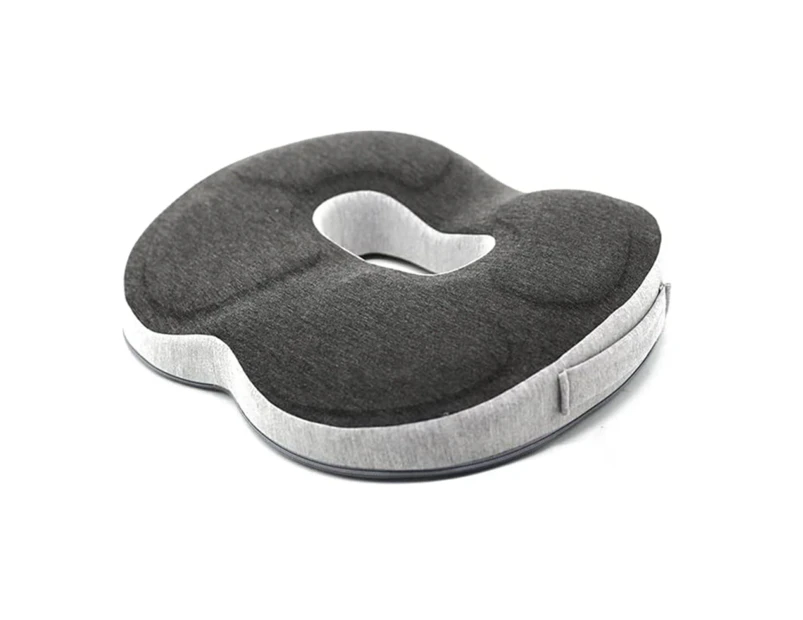 Coccyx Seat Cushion, Soft Memory Foam Donut Pillow with Non-Slip Bottom for Office, Gaming Desk Chairs