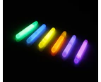 4x Glow in the Dark Sticks Tube Hook Glowsticks Lanyard Fun Party Decor 10cm