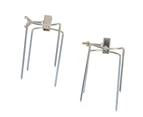 Spit Roaster Cyprus Spit Chicken Prong- 2x 8/10mm square (Stainless Steel)