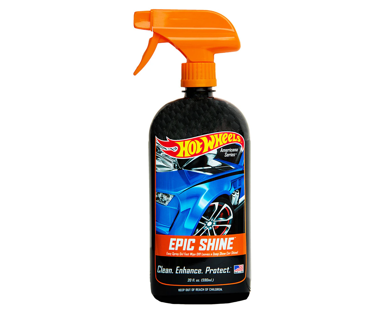 Hot Wheels Epic Shine Americana After Wash Car Care Cleaner/Protect Spray 590ml