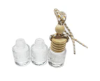 5ml Empty Perfume Diffuser Refillable Automobile Ornament Clear Car Perfume Empty Bottle Hanging Glass Pendant for Van