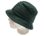 Stingy Brim Terry Towelling Bucket Hat Daggy Fishing Camping Lad Cap 100% COTTON - Bottle Green