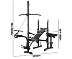 Finex Bench Press Weight Bench Multi-Station Fitness Gym Pulldown Equipment