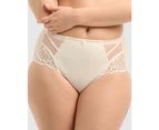 Sans Complexe Narcisse Plus Size High Waist Shaping Brief in Ivory