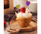 Colorfulstore 200Pcs Baking Cupcake Cake Liner Wrappers Paper Flame Cup Muffin Dessert Holder-Coffee