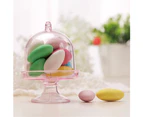 Colorfulstore 12Pcs Mini Cake Display Stand Cupcake Holder + Dome Cover Wedding Party Props-