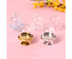 Colorfulstore 12Pcs Mini Cake Display Stand Cupcake Holder + Dome Cover Wedding Party Props-