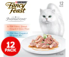 12 x Fancy Feast Inspirations Salmon & Tuna Multipack 70g