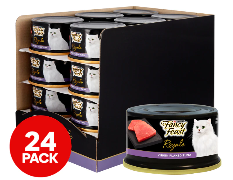 24 x Purina Fancy Feast Royale Virgin Flaked Tuna 85g