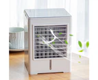USB Mini Air Conditioner Cooler Home Office Portable Touch Screen Cooling Fan - White