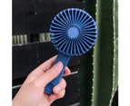 Mini Portable Handheld USB Rechargeable Cooling Fan Home Office Dorm Air Cooler - Blue