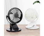Summer Portable USB Rechargeable Mini Cooling Fan Travel Home Office Air Cooler - White
