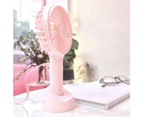 Summer Portable Handheld USB Mini Cooling Fan Travel Office Home Desk Air Cooler - White