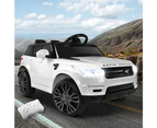 Rigo Kids Electric Ride On Car SUV Range Rover-inspired Cars Remote 12V White