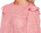 Billabong x Wrangler Women's Carefree Blouse - Coral