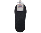 1x NO SHOW COTTON SOCKS Non Slip Heel Grip Low Cut Invisible Footlet Seamless - Charcoal
