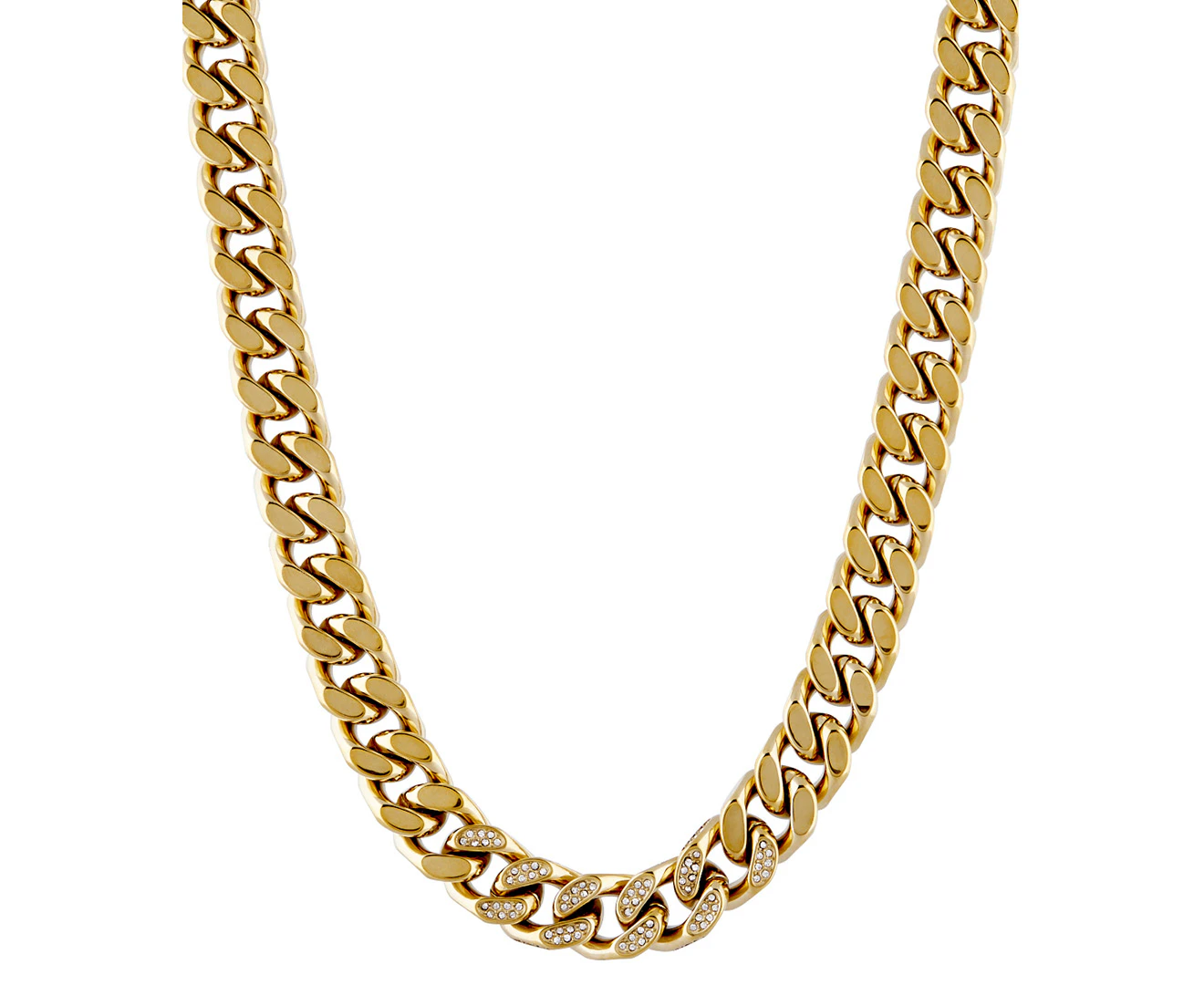 Glamour Reigns Diamond Gold Necklace Guess Jewels Jewelry Mod. Jumn01379jwygt U