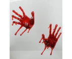 Bloody Hands 3D Splatz Clings Halloween Decorations Pack of 2
