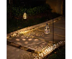 Kynup Hanging Solar Lights Outdoor Garden LED Water Droplets Metal Light