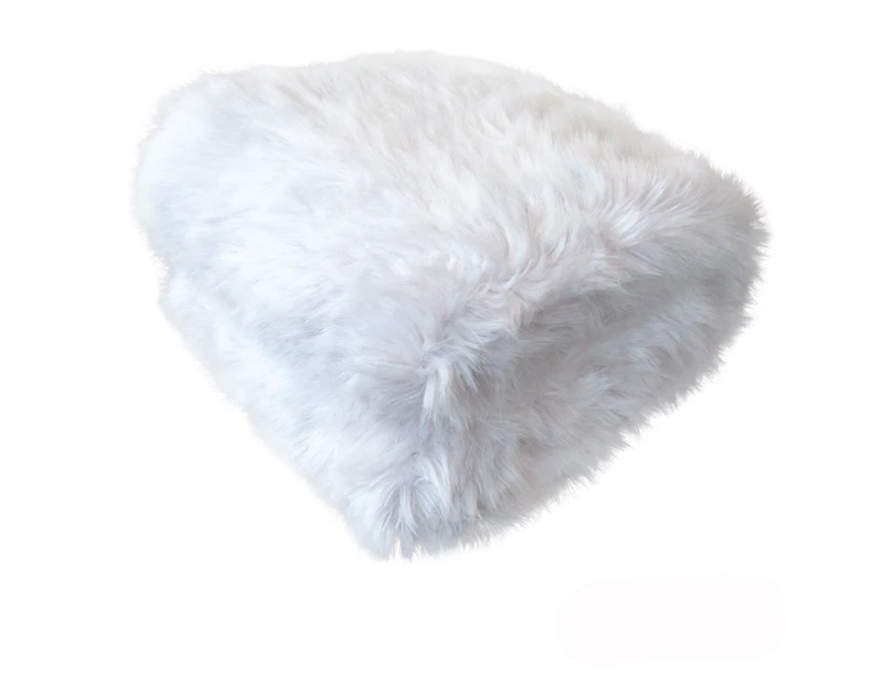 Shaye Luxury Range Faux Fur Throw Rug 127 x 152 cm Arctic Fox