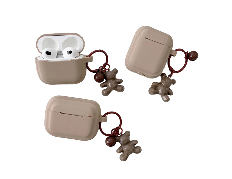 Water Resistant Protective Case Wireless Earphone Cover for Apple Airpods - Caramel